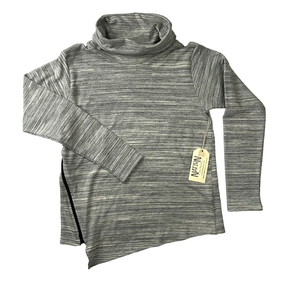 NWT Nation LTD comfort cowl neck pullover Scandi Minimal size L